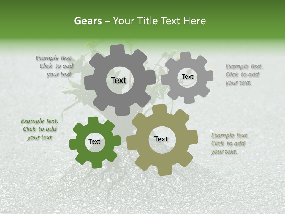 Plant Winning Strong PowerPoint Template