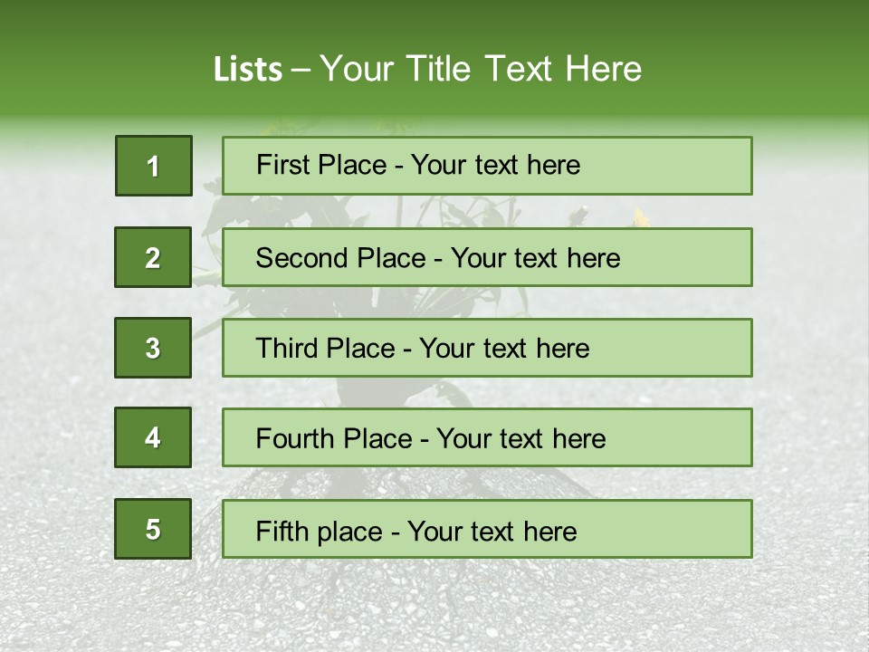 Plant Winning Strong PowerPoint Template