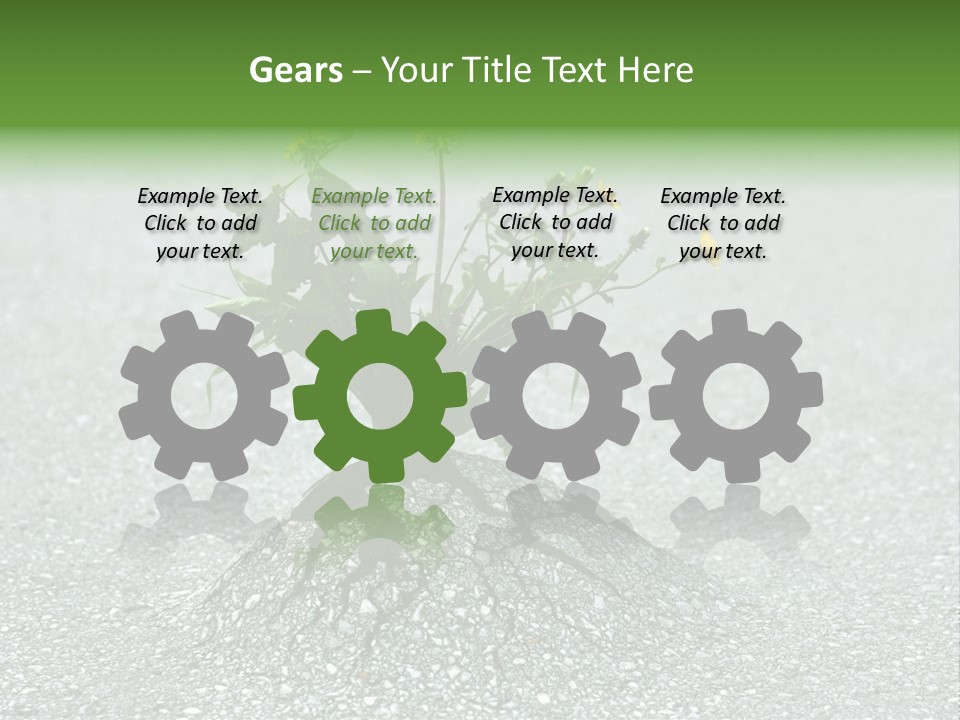 Plant Winning Strong PowerPoint Template