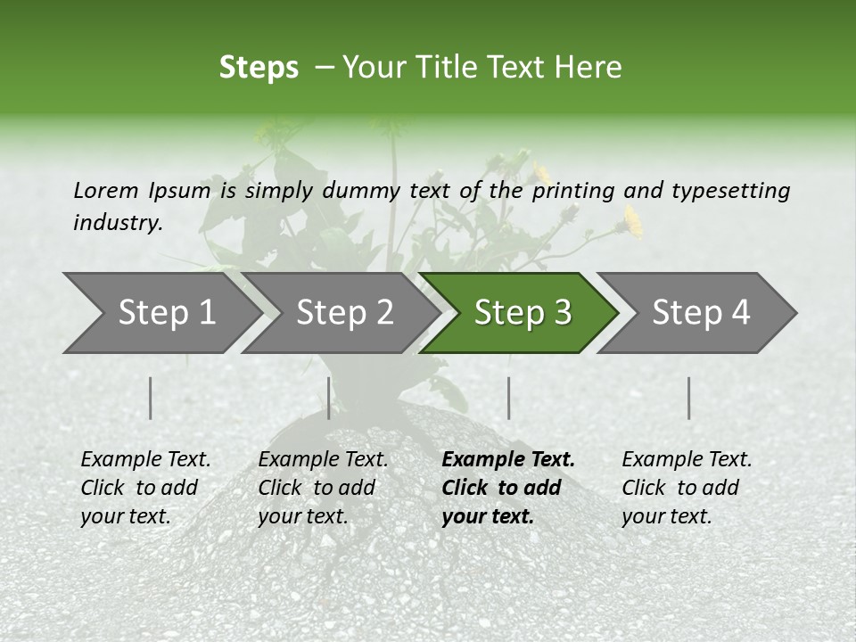 Plant Winning Strong PowerPoint Template