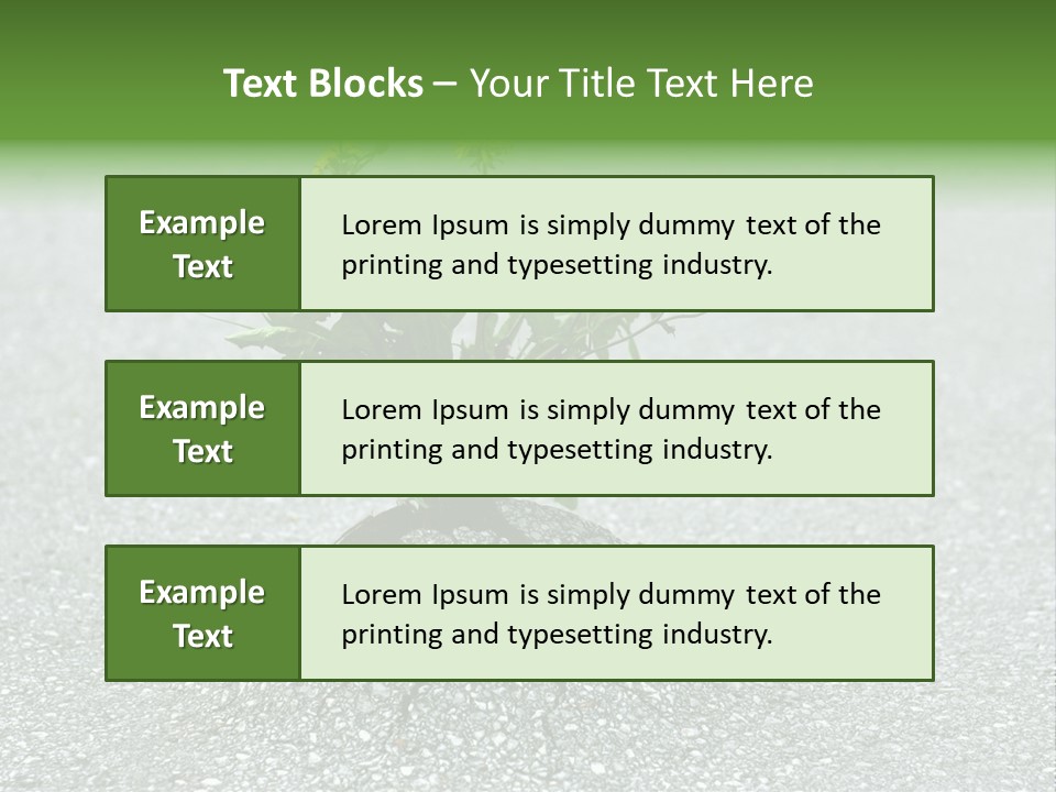 Plant Winning Strong PowerPoint Template