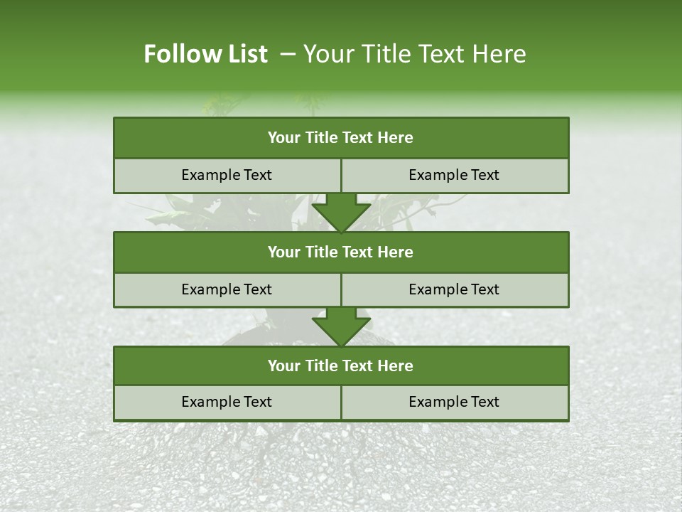 Plant Winning Strong PowerPoint Template