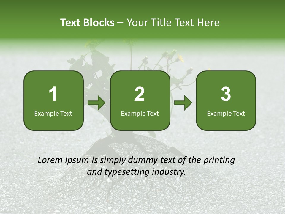 Plant Winning Strong PowerPoint Template