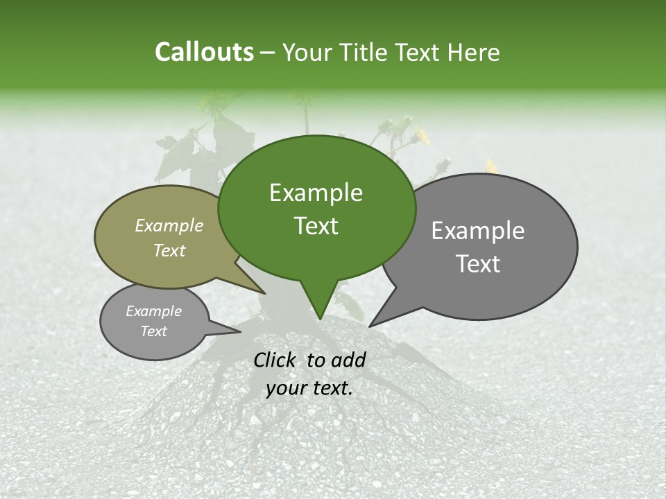 Plant Winning Strong PowerPoint Template