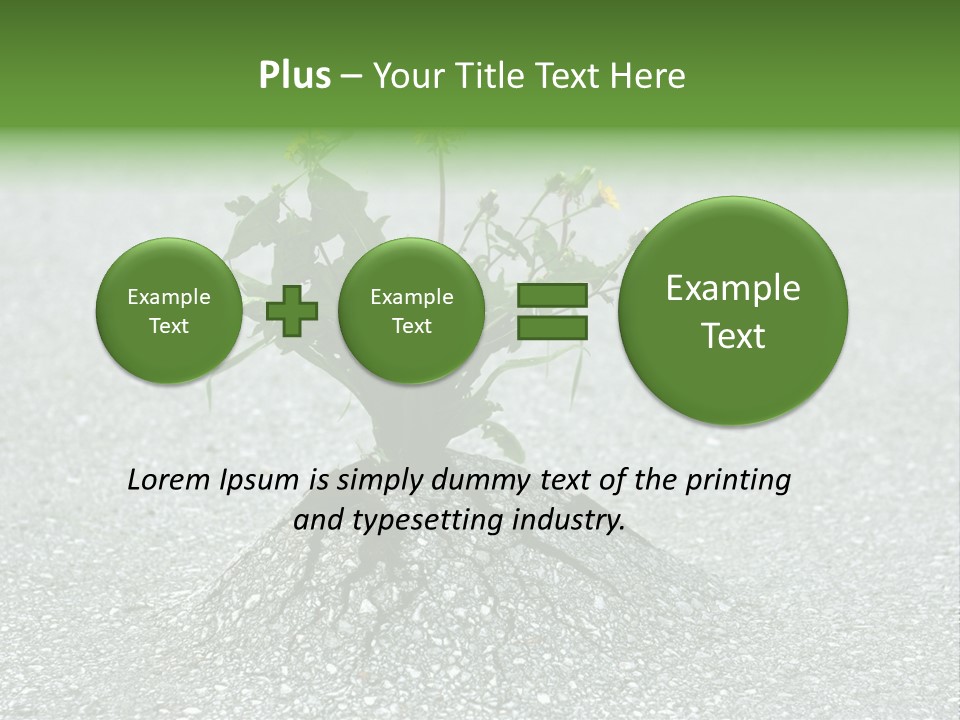 Plant Winning Strong PowerPoint Template