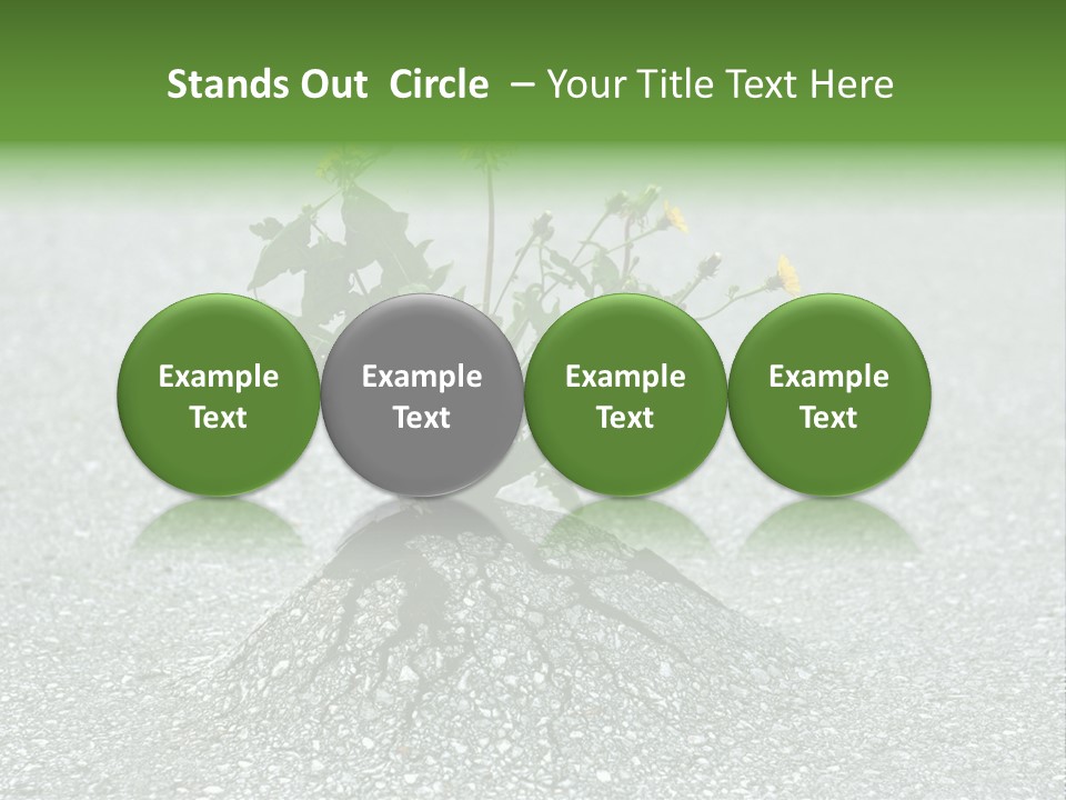 Plant Winning Strong PowerPoint Template