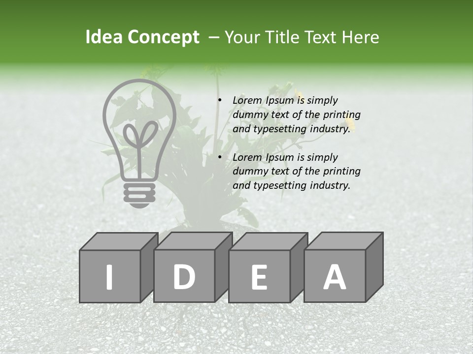 Plant Winning Strong PowerPoint Template