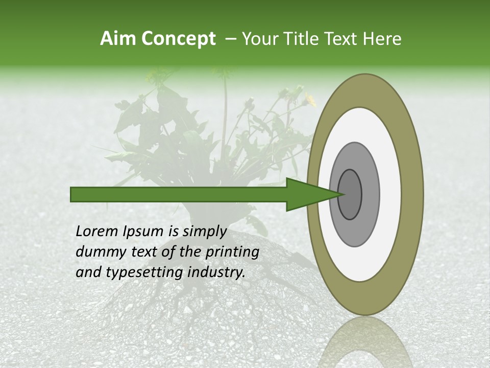 Plant Winning Strong PowerPoint Template