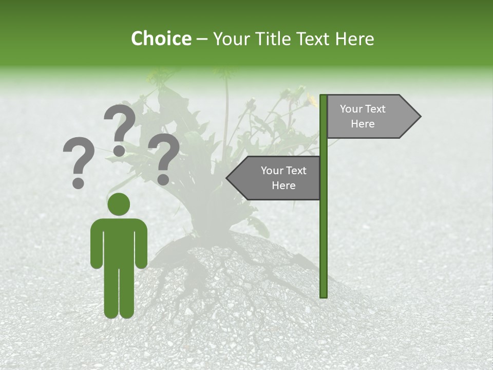 Plant Winning Strong PowerPoint Template