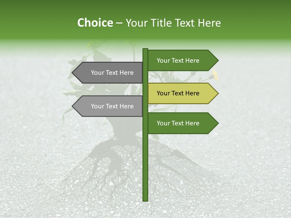 Plant Winning Strong PowerPoint Template