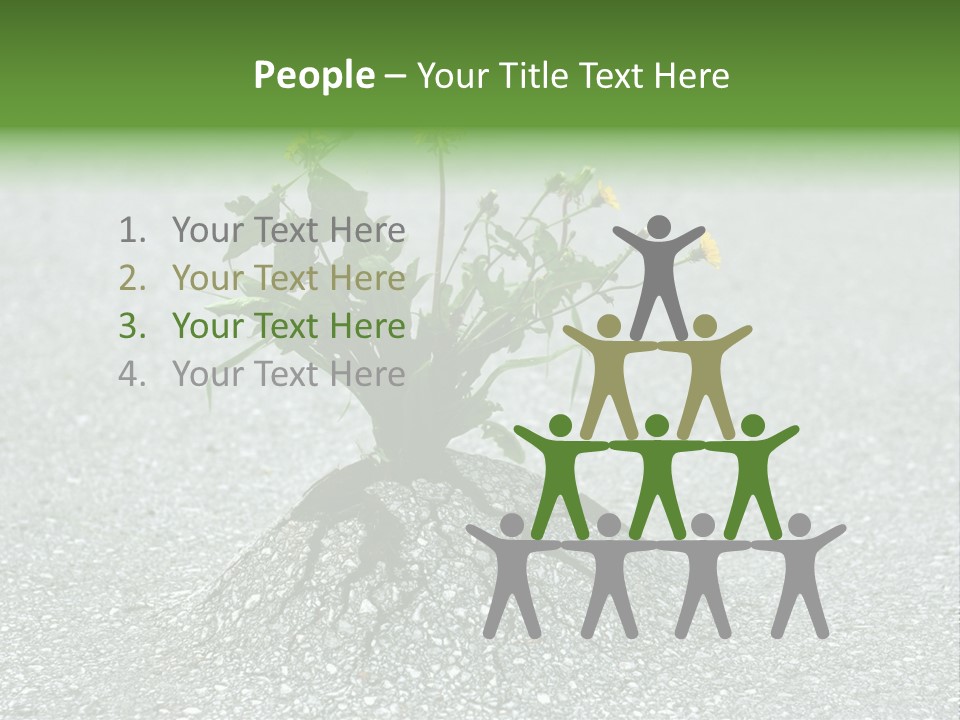 Plant Winning Strong PowerPoint Template
