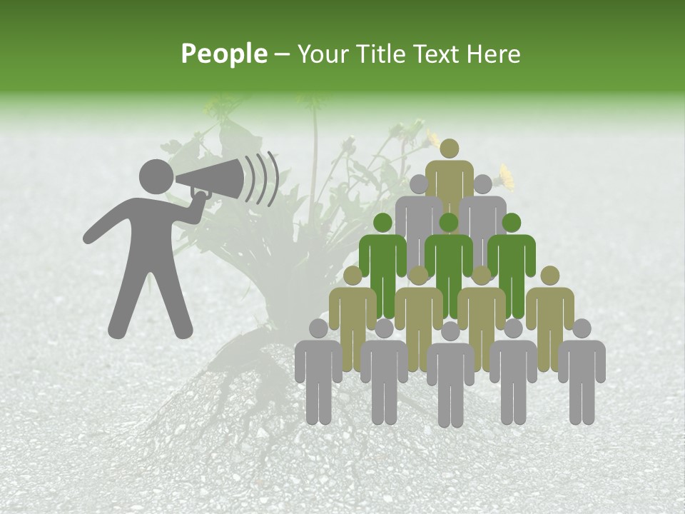 Plant Winning Strong PowerPoint Template