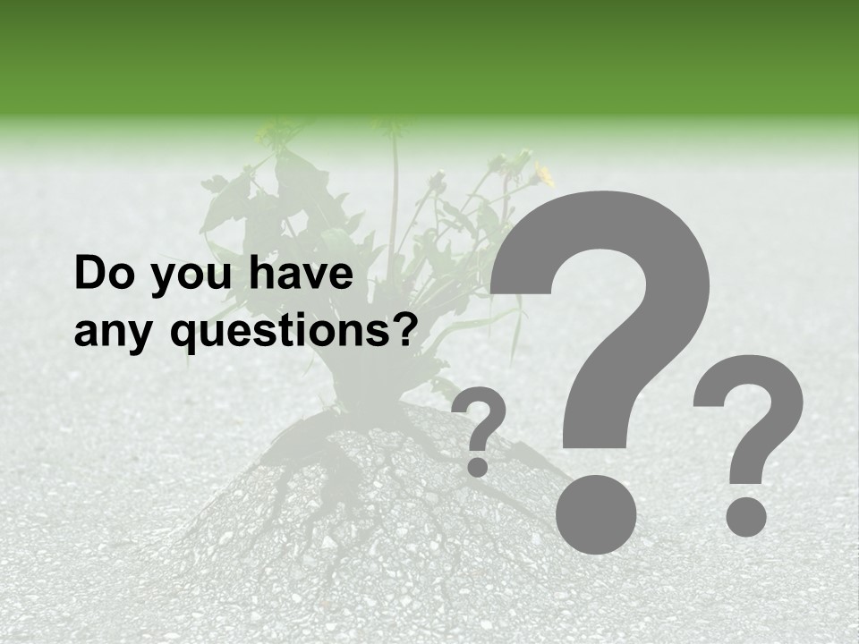 Plant Winning Strong PowerPoint Template