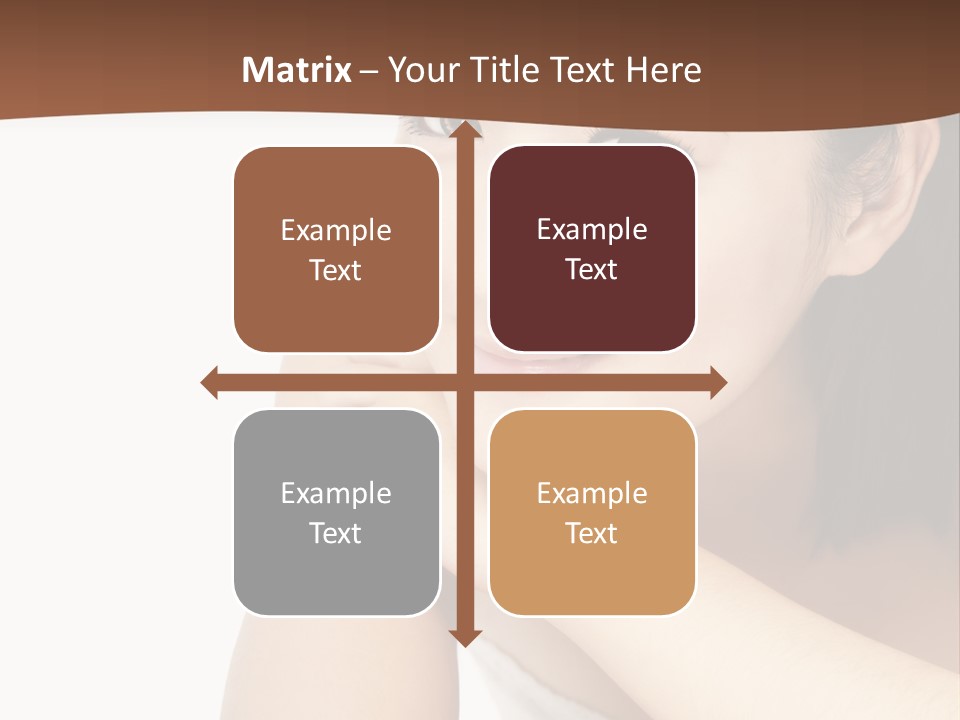 A Woman Posing For A Picture With Her Arms Crossed PowerPoint Template