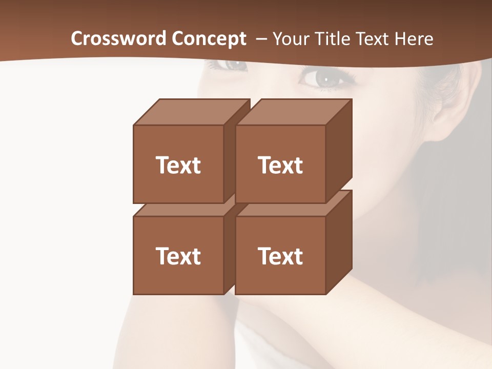 A Woman Posing For A Picture With Her Arms Crossed PowerPoint Template