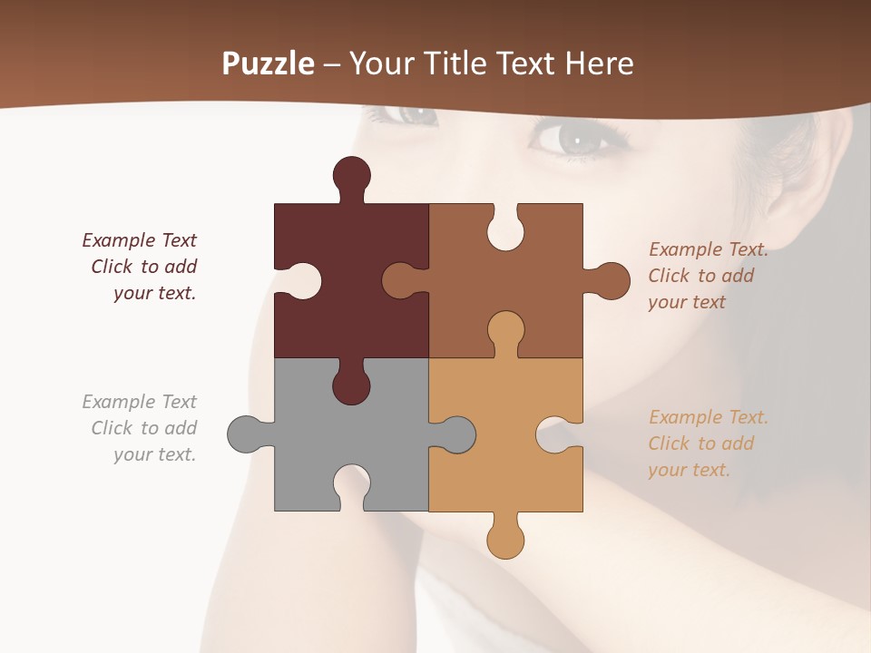 A Woman Posing For A Picture With Her Arms Crossed PowerPoint Template