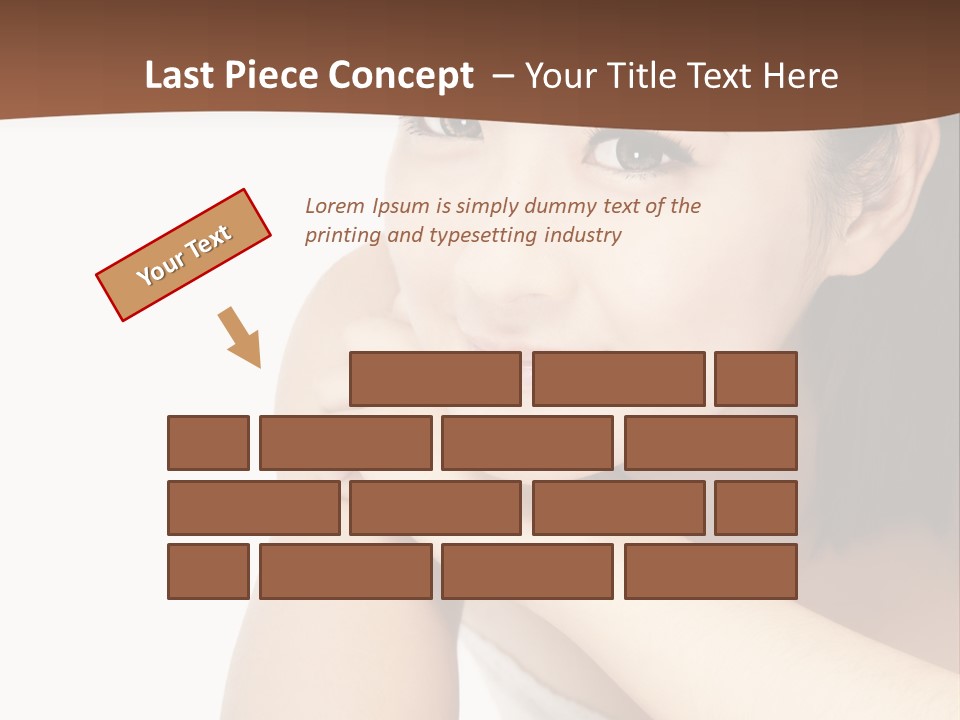 A Woman Posing For A Picture With Her Arms Crossed PowerPoint Template
