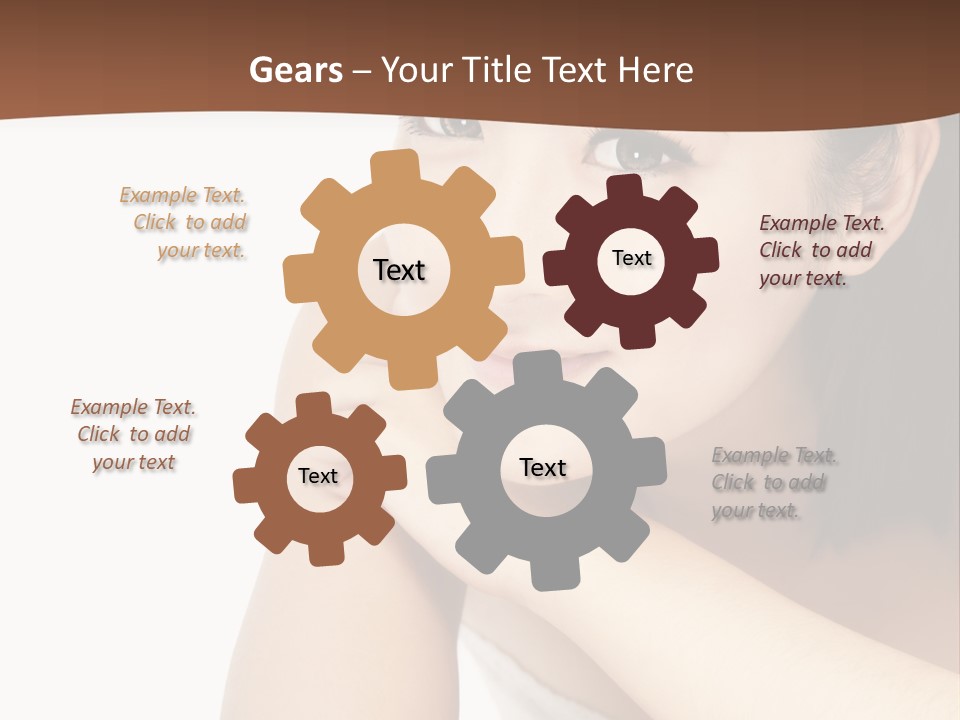 A Woman Posing For A Picture With Her Arms Crossed PowerPoint Template