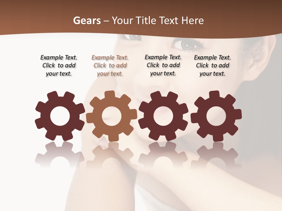 A Woman Posing For A Picture With Her Arms Crossed PowerPoint Template