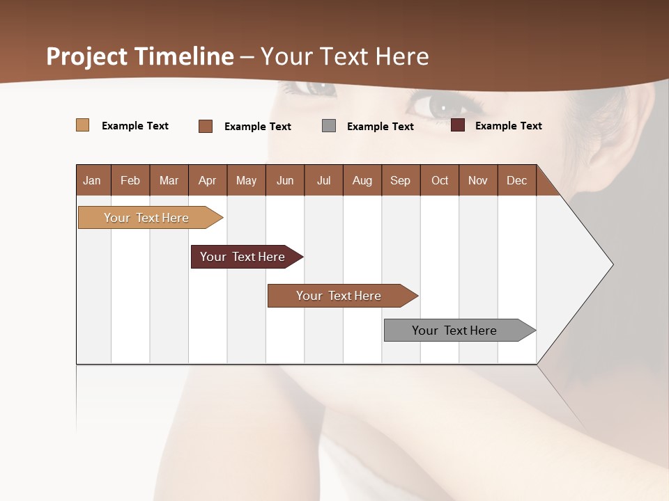 A Woman Posing For A Picture With Her Arms Crossed PowerPoint Template