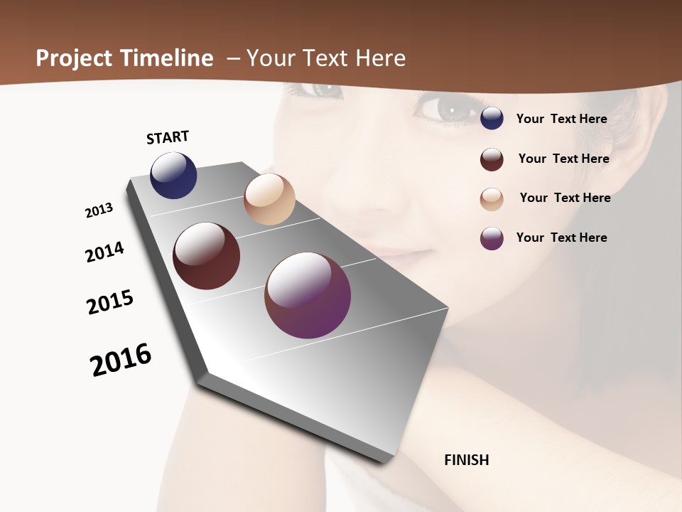 A Woman Posing For A Picture With Her Arms Crossed PowerPoint Template