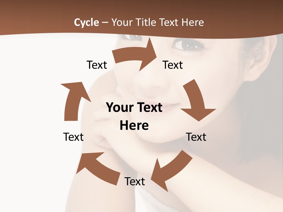 A Woman Posing For A Picture With Her Arms Crossed PowerPoint Template