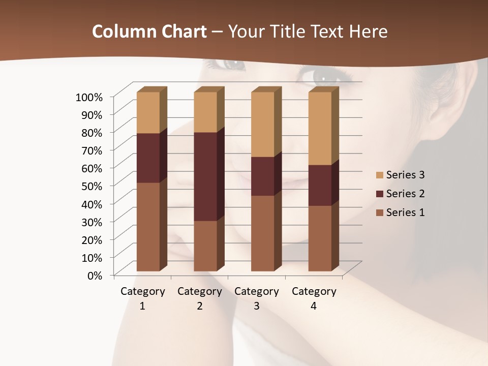 A Woman Posing For A Picture With Her Arms Crossed PowerPoint Template