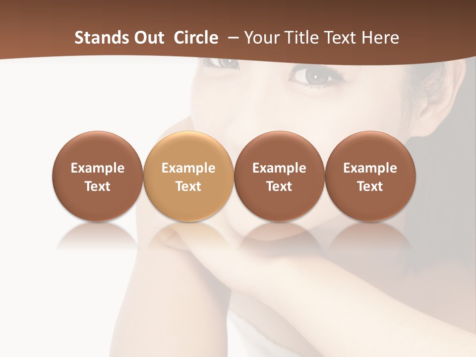 A Woman Posing For A Picture With Her Arms Crossed PowerPoint Template