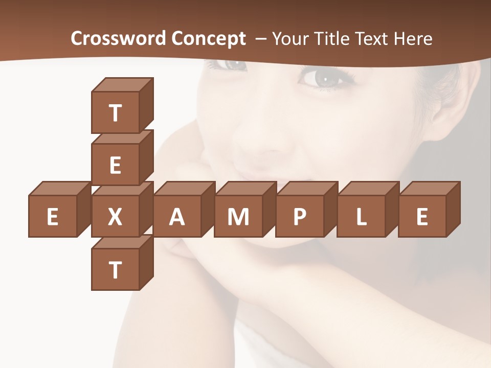 A Woman Posing For A Picture With Her Arms Crossed PowerPoint Template