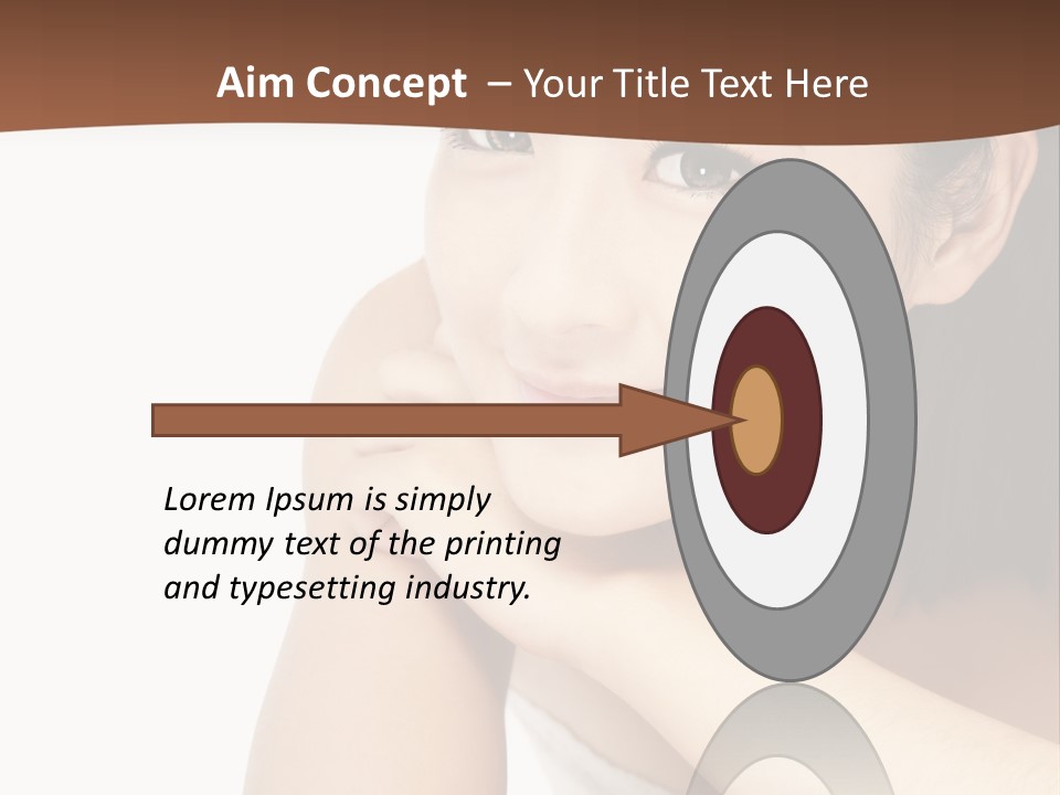 A Woman Posing For A Picture With Her Arms Crossed PowerPoint Template