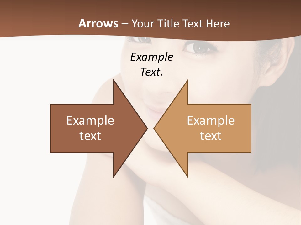 A Woman Posing For A Picture With Her Arms Crossed PowerPoint Template