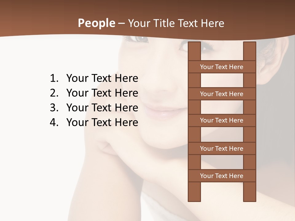 A Woman Posing For A Picture With Her Arms Crossed PowerPoint Template