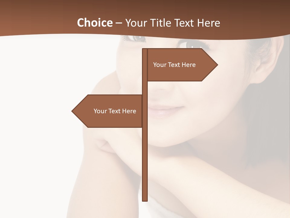 A Woman Posing For A Picture With Her Arms Crossed PowerPoint Template