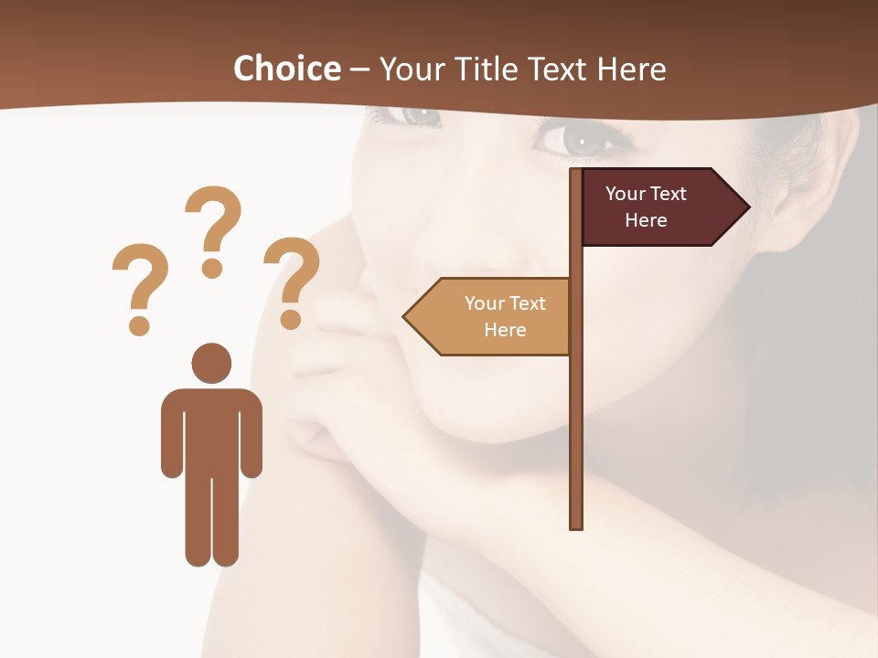 A Woman Posing For A Picture With Her Arms Crossed PowerPoint Template