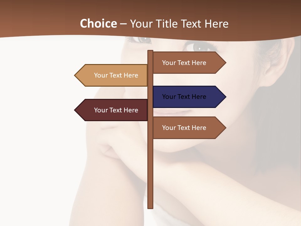 A Woman Posing For A Picture With Her Arms Crossed PowerPoint Template