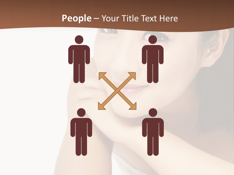 A Woman Posing For A Picture With Her Arms Crossed PowerPoint Template