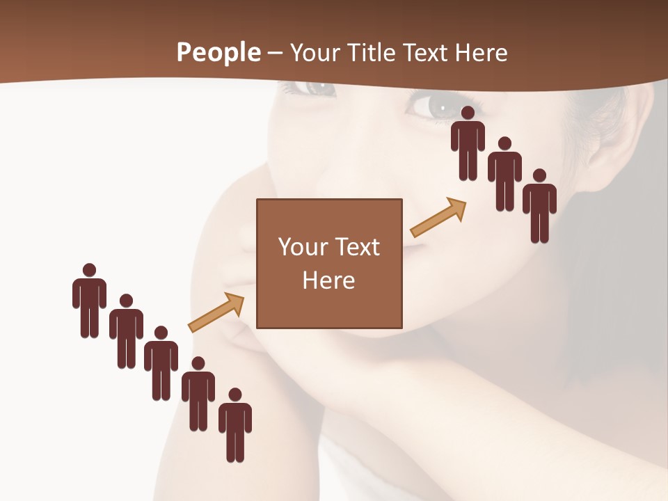 A Woman Posing For A Picture With Her Arms Crossed PowerPoint Template