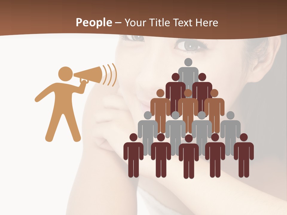 A Woman Posing For A Picture With Her Arms Crossed PowerPoint Template