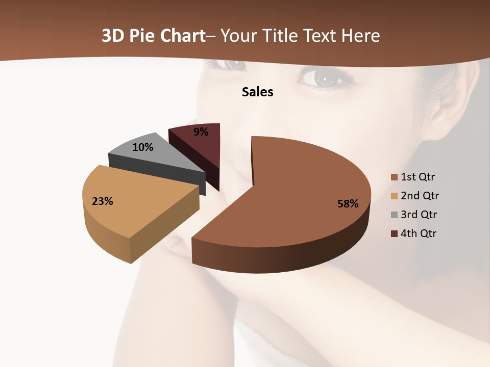 A Woman Posing For A Picture With Her Arms Crossed PowerPoint Template