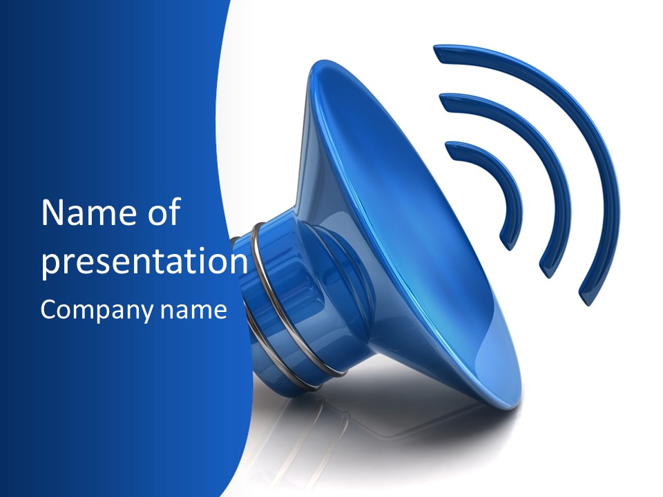 Isolated Alarm Communication PowerPoint Template