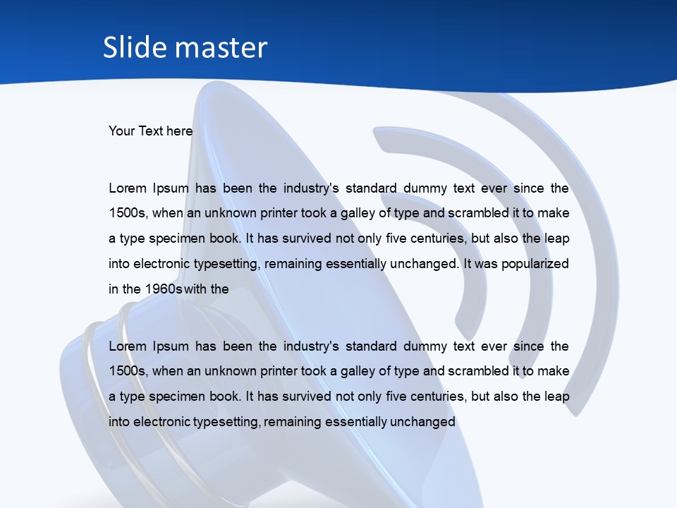 Isolated Alarm Communication PowerPoint Template