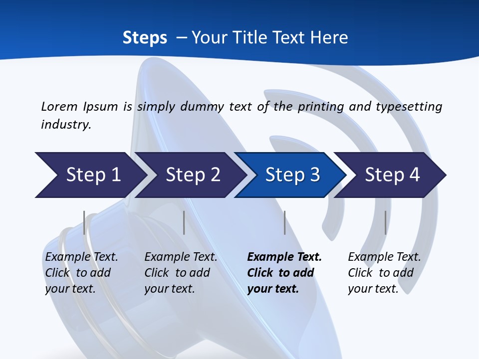 Isolated Alarm Communication PowerPoint Template