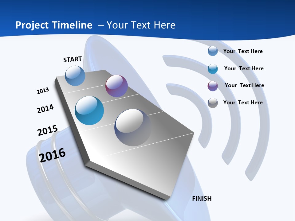 Isolated Alarm Communication PowerPoint Template