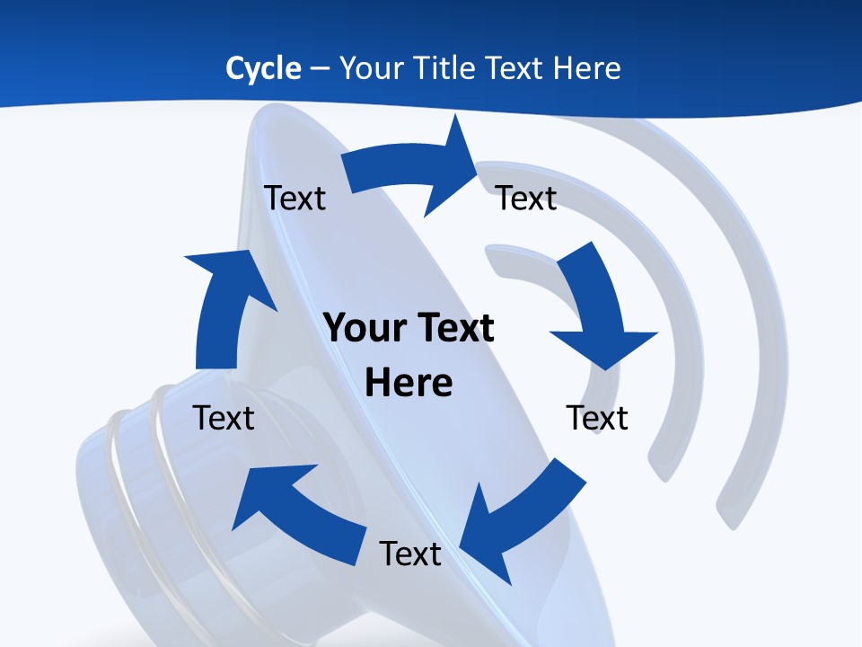 Isolated Alarm Communication PowerPoint Template