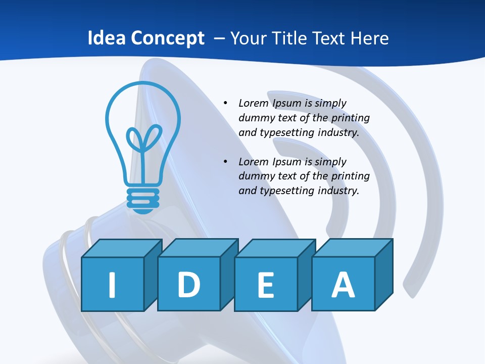 Isolated Alarm Communication PowerPoint Template