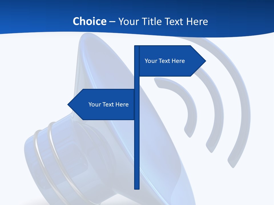 Isolated Alarm Communication PowerPoint Template