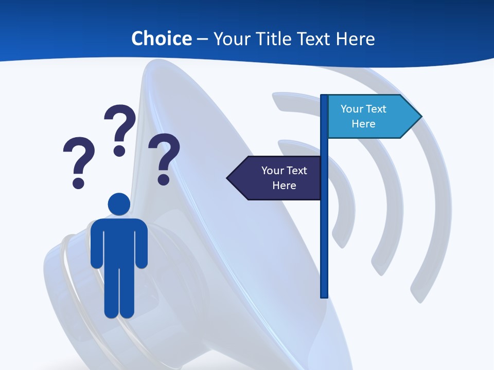 Isolated Alarm Communication PowerPoint Template