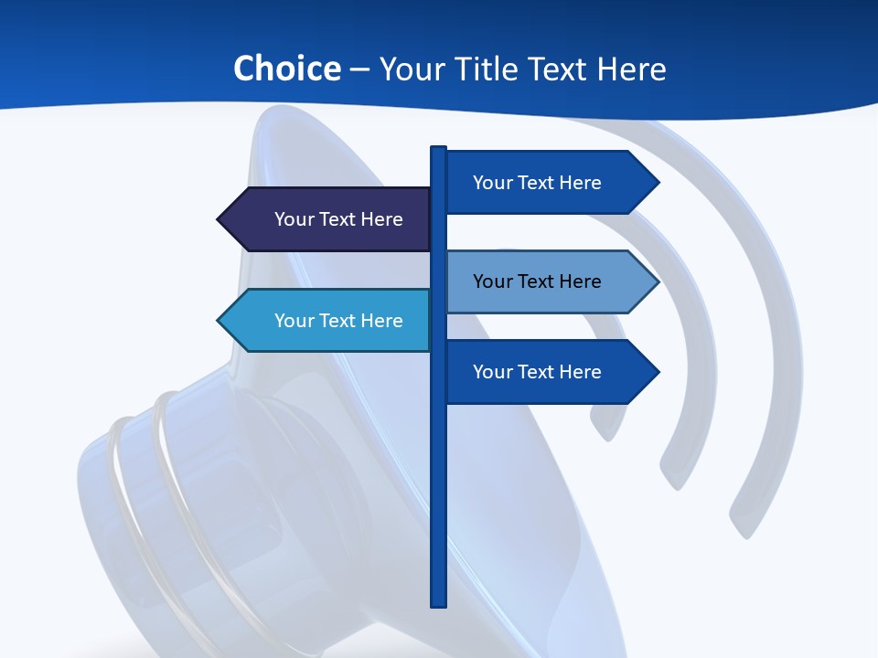 Isolated Alarm Communication PowerPoint Template