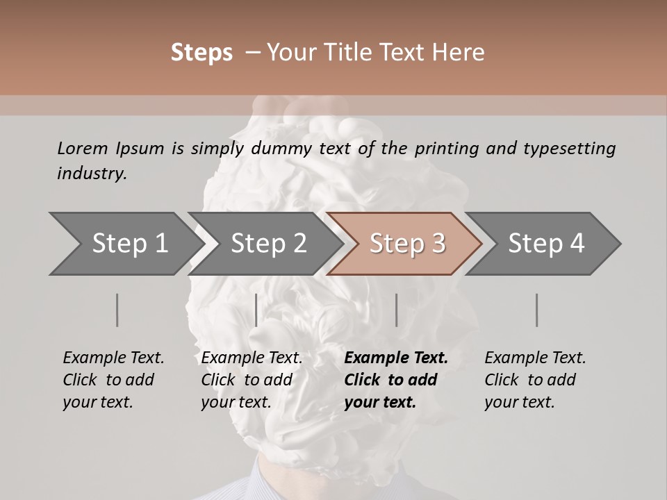 Male One Shave PowerPoint Template