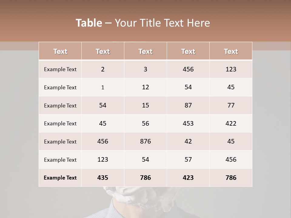 Male One Shave PowerPoint Template